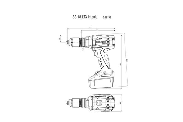 SB 18 LTX Impuls Ударная дрель-шуруповерт (каркас)